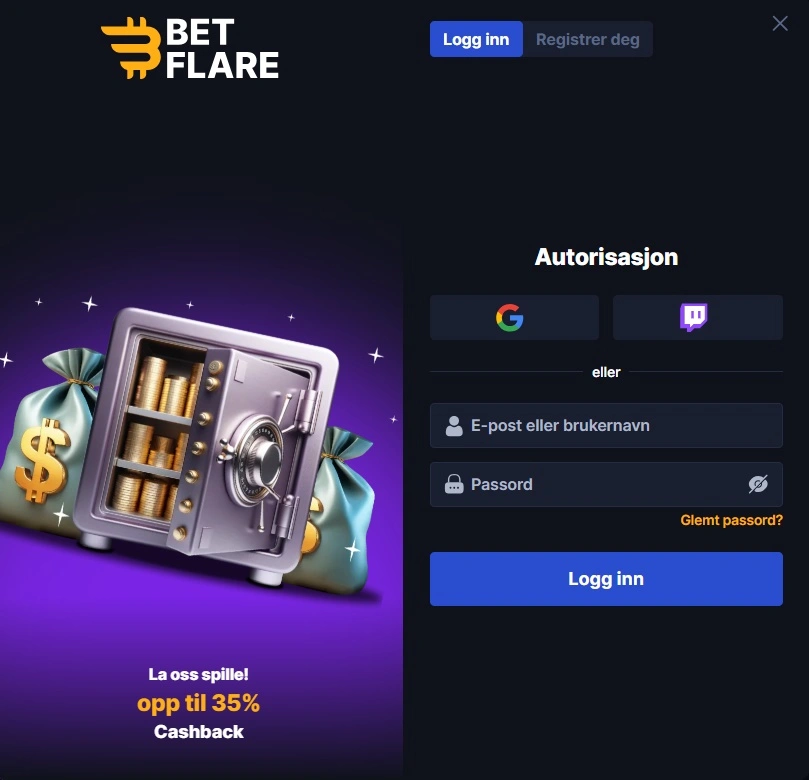betflare login